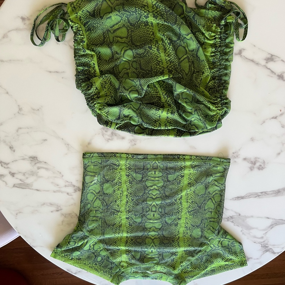 Two piece swim cover up